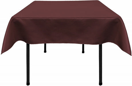 58"X58" Square Bridal Satin Polyester Fabric - Solid Color, 58" Width (1 Piece)