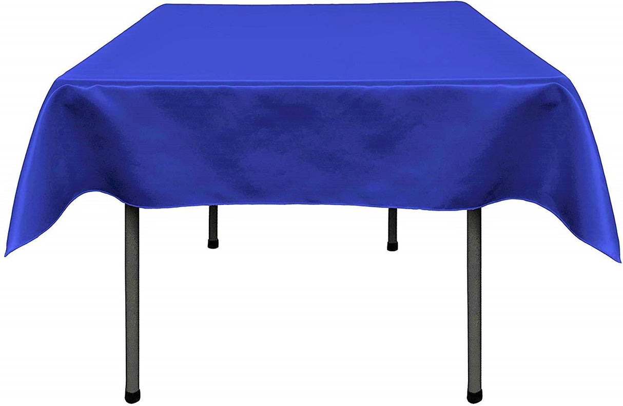 58"X58" Square Bridal Satin Polyester Fabric - Solid Color, 58" Width (1 Piece)