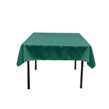 Polyester Poplin Fabric - Solid Color, 58" X 58" Square Tablecloth (1 Piece)