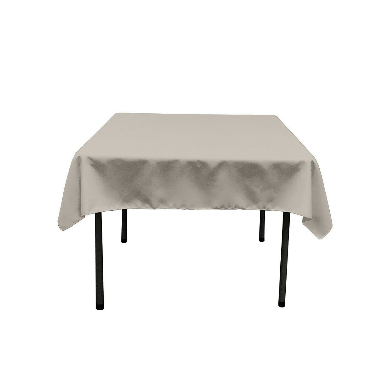Polyester Poplin Fabric - Solid Color, 58" X 58" Square Tablecloth (1 Piece)
