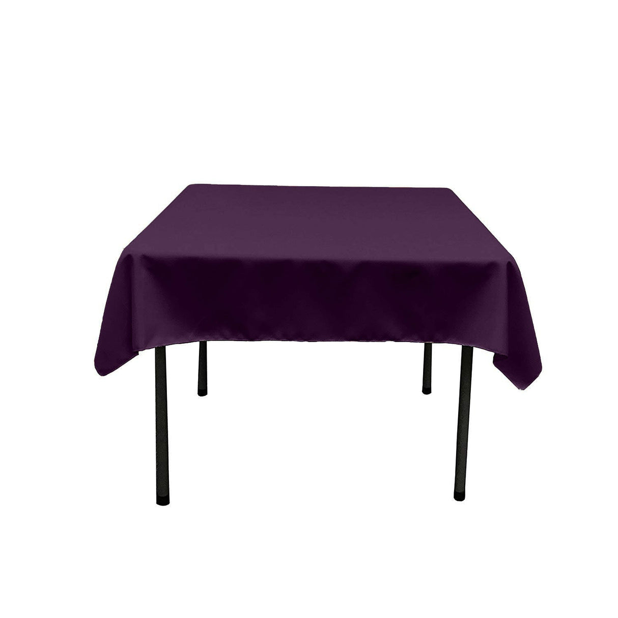 Polyester Poplin Fabric - Solid Color, 58" X 58" Square Tablecloth (1 Piece)