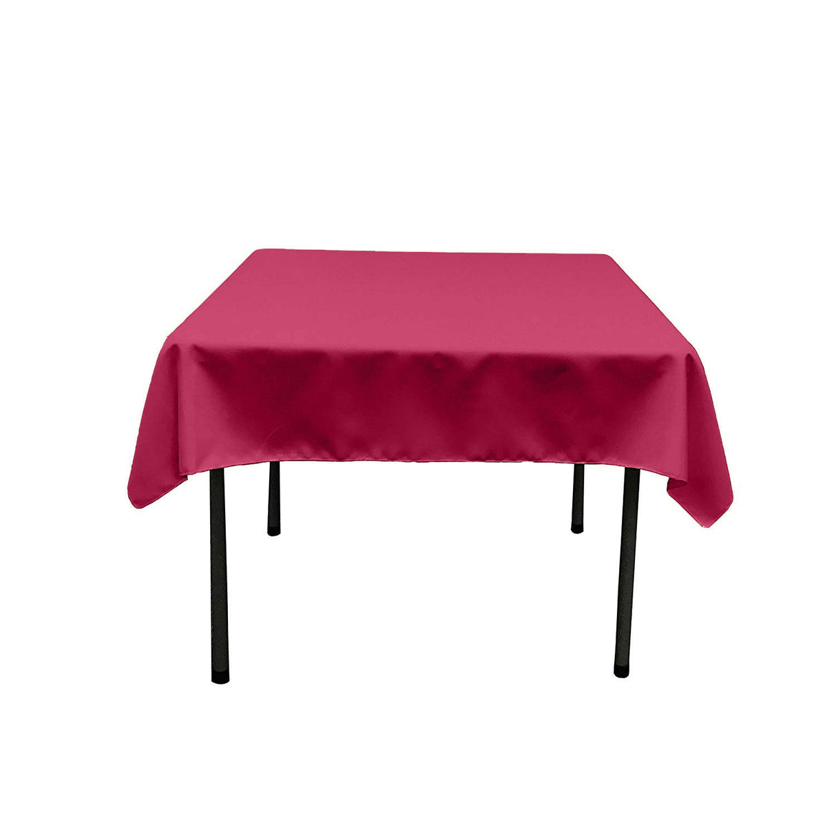 Polyester Poplin Fabric - Solid Color, 58" X 58" Square Tablecloth (1 Piece)