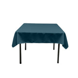 Polyester Poplin Fabric - Solid Color, 58" X 58" Square Tablecloth (1 Piece)