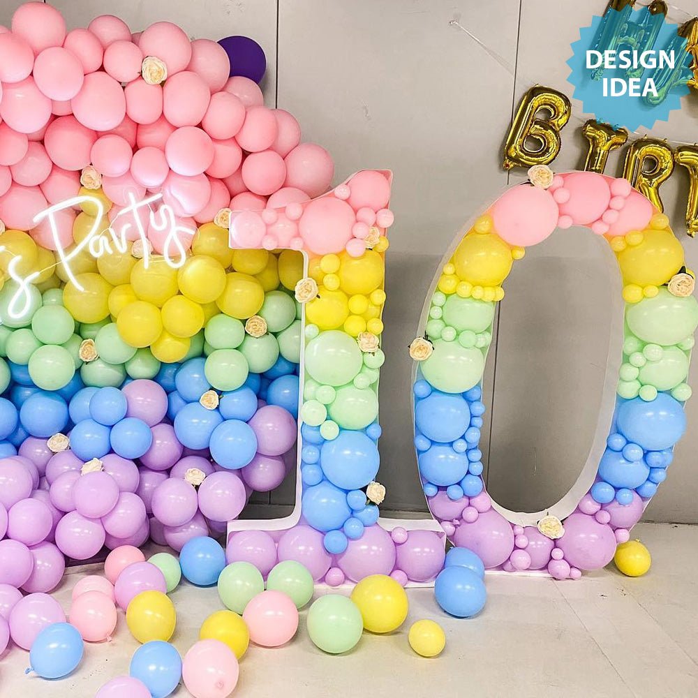 Balloon Number 1 Mosaic Frame