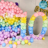 Balloon Number 1 Mosaic Frame