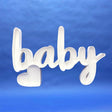 Baby Mosaic Frame Script Decor