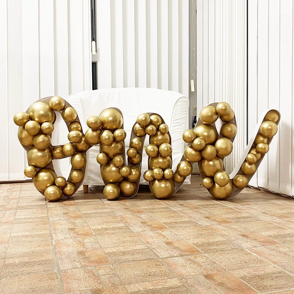 Balloon Mosaic Frame Script One