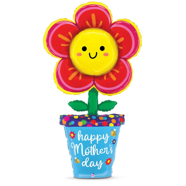 Mother's Day Flower Pot Foil Balloon
