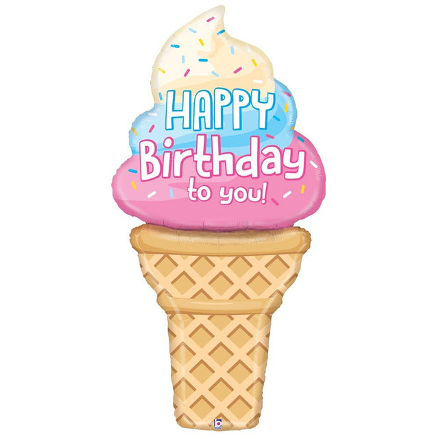 Foil Balloon Special Delivery Ice Cream