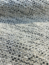 Gabriella Fossil Italian Chenille Tweed Fabric - Beige Off White With Black Hints, 56" Width (1 Yard)