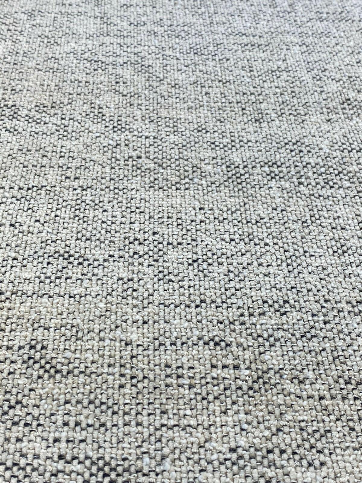Gabriella Fossil Italian Chenille Tweed Fabric - Beige Off White With Black Hints, 56" Width (1 Yard)