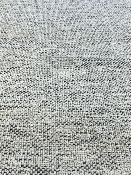 Gabriella Fossil Italian Chenille Tweed Fabric - Beige Off White With Black Hints, 56" Width (1 Yard)