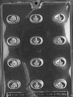 Fleur De Lis Oval Chocolate Mold - LPAO086