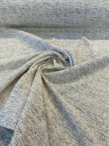 Gabriella Riverbed Italian Chenille Tweed Fabric - Beige Off White With Hints Of Gray, 56" Width (1 Yard)