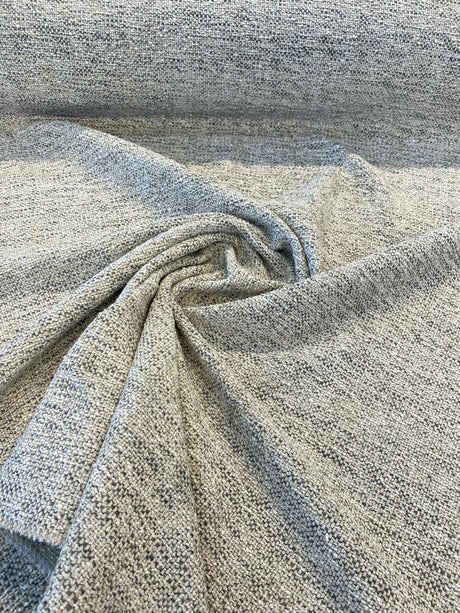 Gabriella Riverbed Italian Chenille Tweed Fabric - Beige Off White With Hints Of Gray, 56" Width (1 Yard)