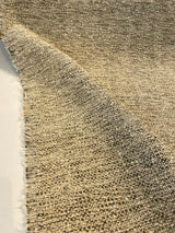 Gabriella Riverbed Italian Chenille Tweed Fabric - Beige Off White With Hints Of Gray, 56" Width (1 Yard)