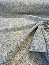 Gabriella Riverbed Italian Chenille Tweed Fabric - Beige Off White With Hints Of Gray, 56" Width (1 Yard)