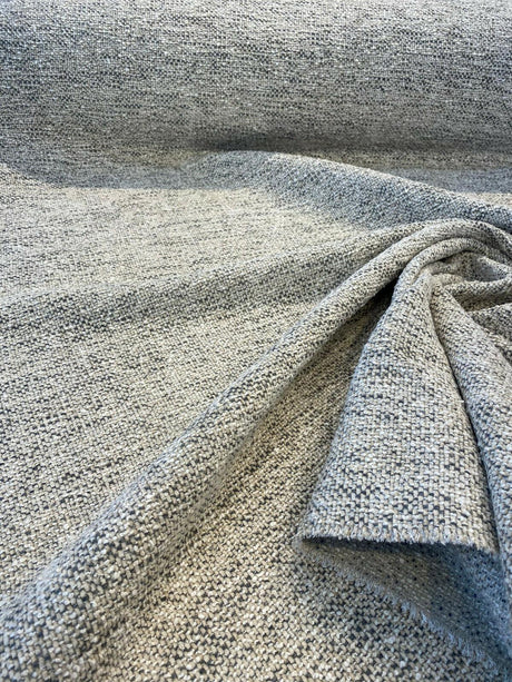 Gabriella Riverbed Italian Chenille Tweed Fabric - Beige Off White With Hints Of Gray, 56" Width (1 Yard)