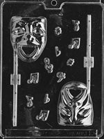 Comedy & Tragedy Lolly Chocolate Mold - LPJ019