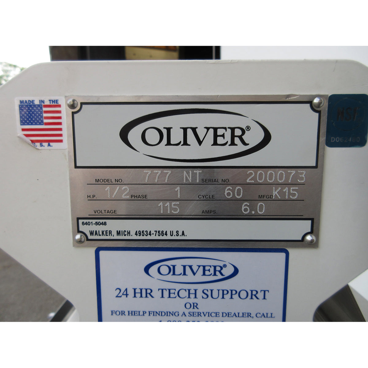 Oliver 777NT Bread Slicer 3/8" Cut, Used Excellent Condition