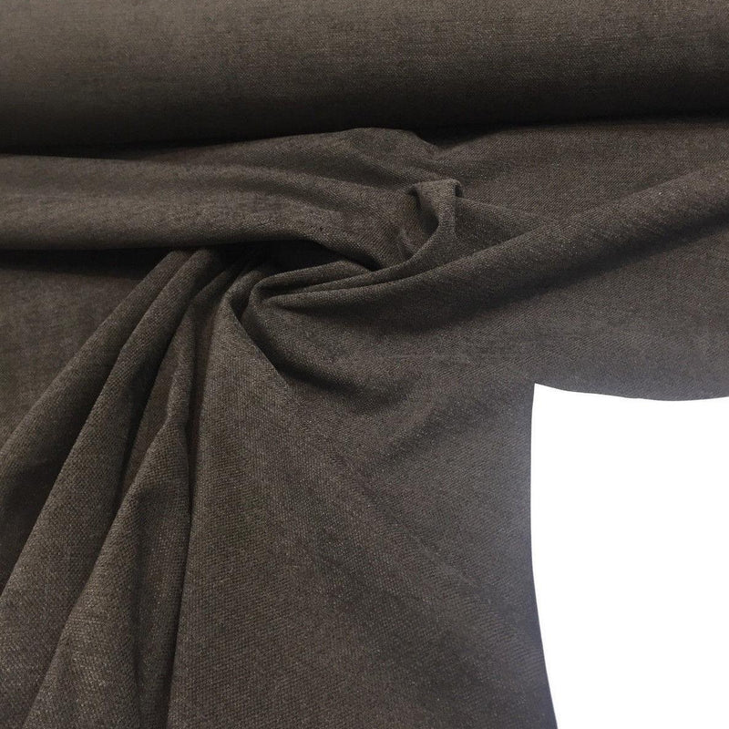 Melano Espresso Chenille Fabric - Espresso, 57" Width (1 Yard)