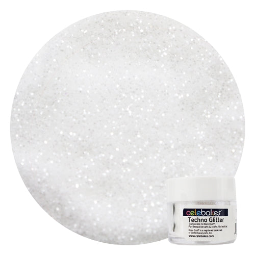 White Techno Glitter - 5 Grams