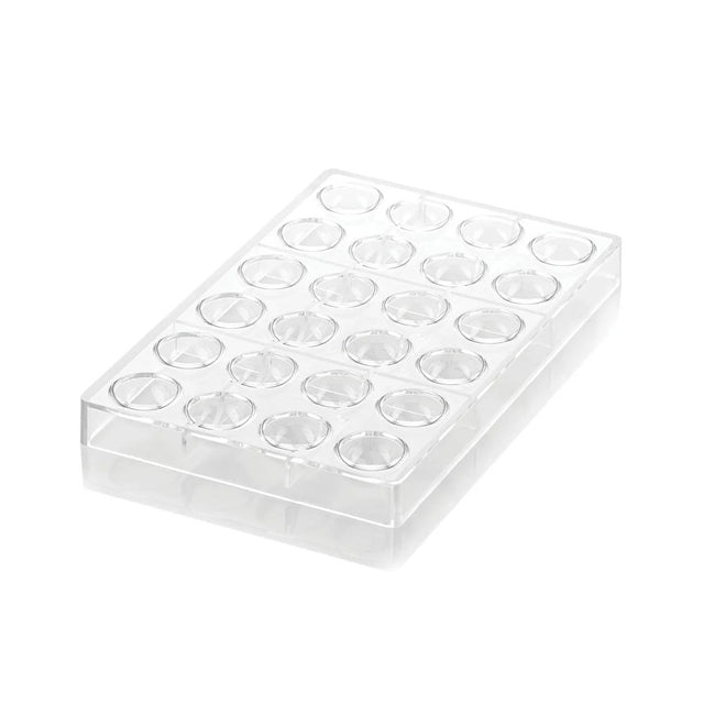 Silikomart Tritan SEMISFERA-P Chocolate Mold, 24 Cavities