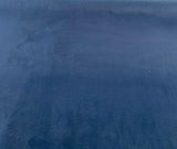 Modern Velvet Polyester Upholstery Fabric - Navy Blue, Velvet Pile, 56" Width (1 Yard)