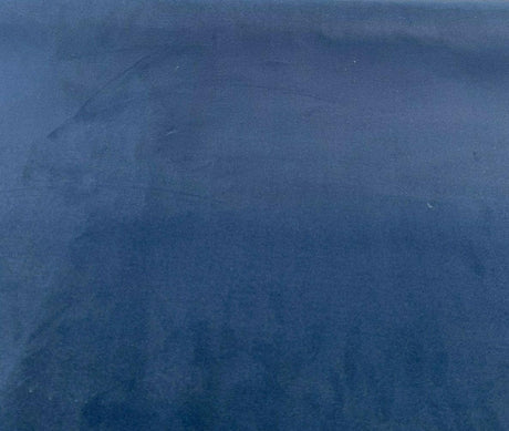Modern Velvet Polyester Upholstery Fabric - Navy Blue, Velvet Pile, 56" Width (1 Yard)