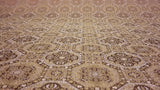 Westport Gold Polyester Jacquard Fabric - Gold Geometric Traditional, 57" Width (1 Yard)