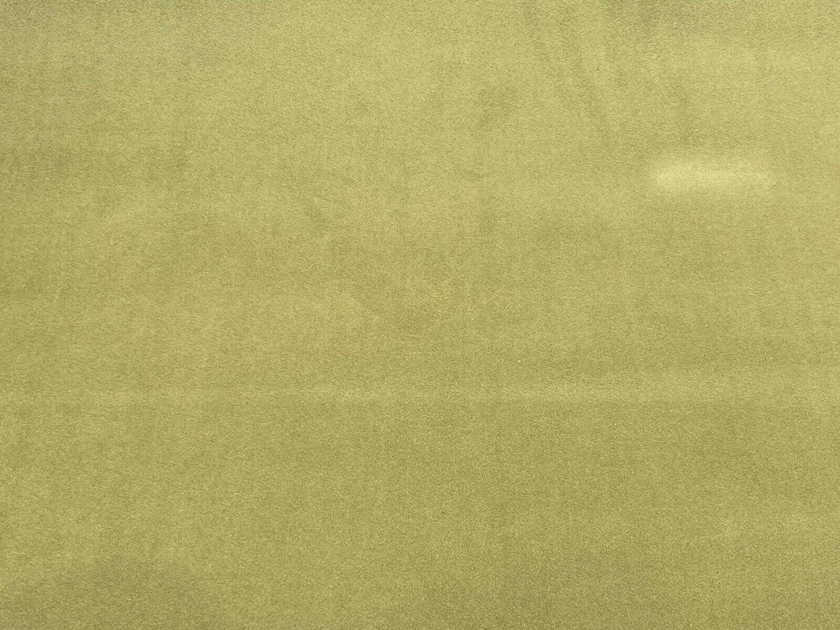Modern Velvet Polyester Fabric - Aloe Green Upholstery, 56" Width (1 Yard)