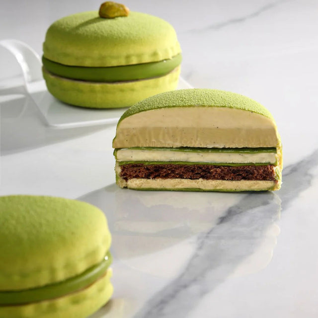 Pavoni Macaron Silicone Mold, 8 Cavities