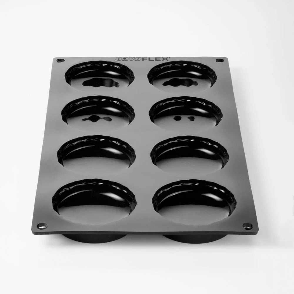 Pavoni Macaron Silicone Mold, 8 Cavities