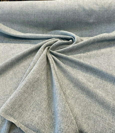 Eko Capri Blue Italian Performance Chenille Fabric - Capri Blue, Upholstery Fabric, 56" Width (1 Yard)