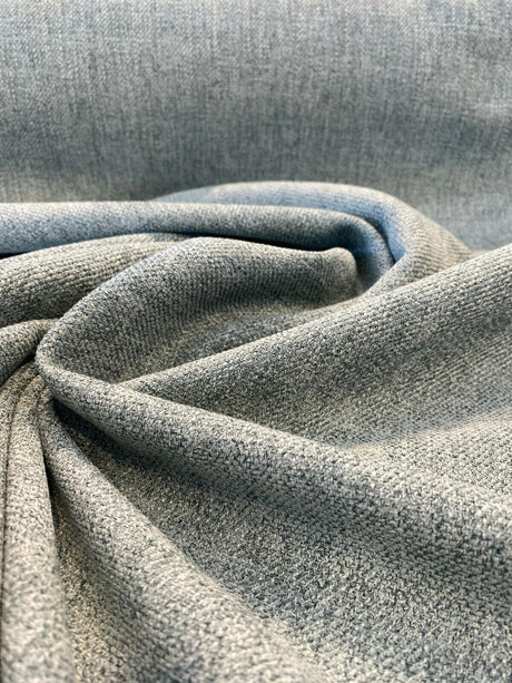 Eko Capri Blue Italian Performance Chenille Fabric - Capri Blue, Upholstery Fabric, 56" Width (1 Yard)