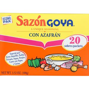 Goya Sazon Con Azafran 100 Gm