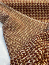 Touro Chenille Upholstery Fabric - Rustic Red Basketweave, 54" Width (1 Yard)