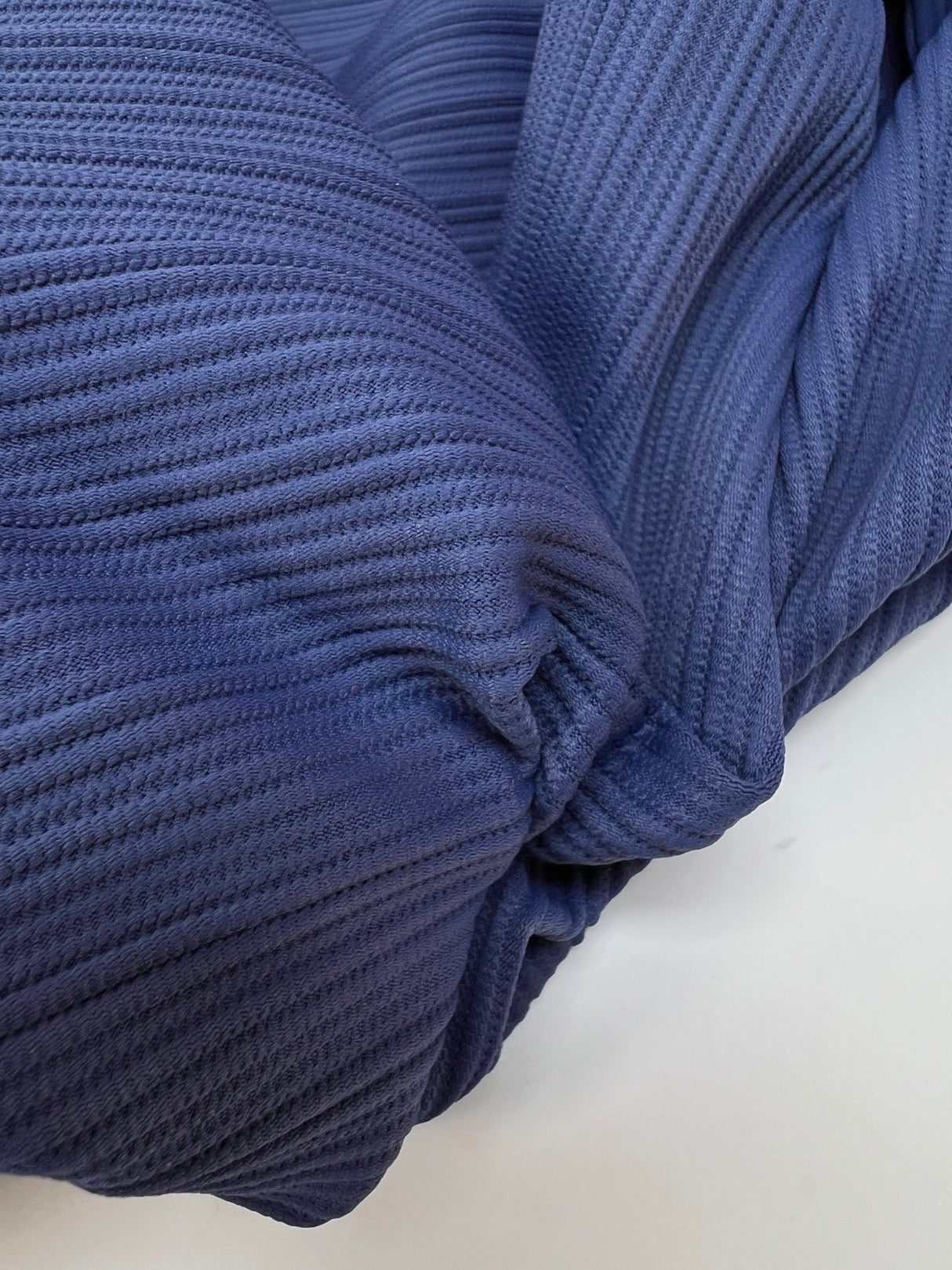 Polyamide Elastane Rib Knit Purple Blue