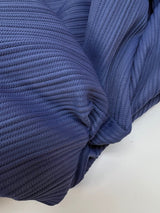 Polyamide Elastane Rib Knit Purple Blue