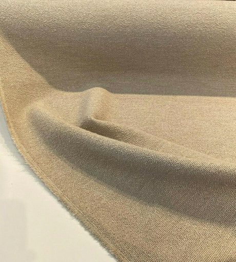 Sunbrella Outdoor Boucle Twist Acrylic Fabric - Beige Boucle Texture, 54" Width (1 Yard)