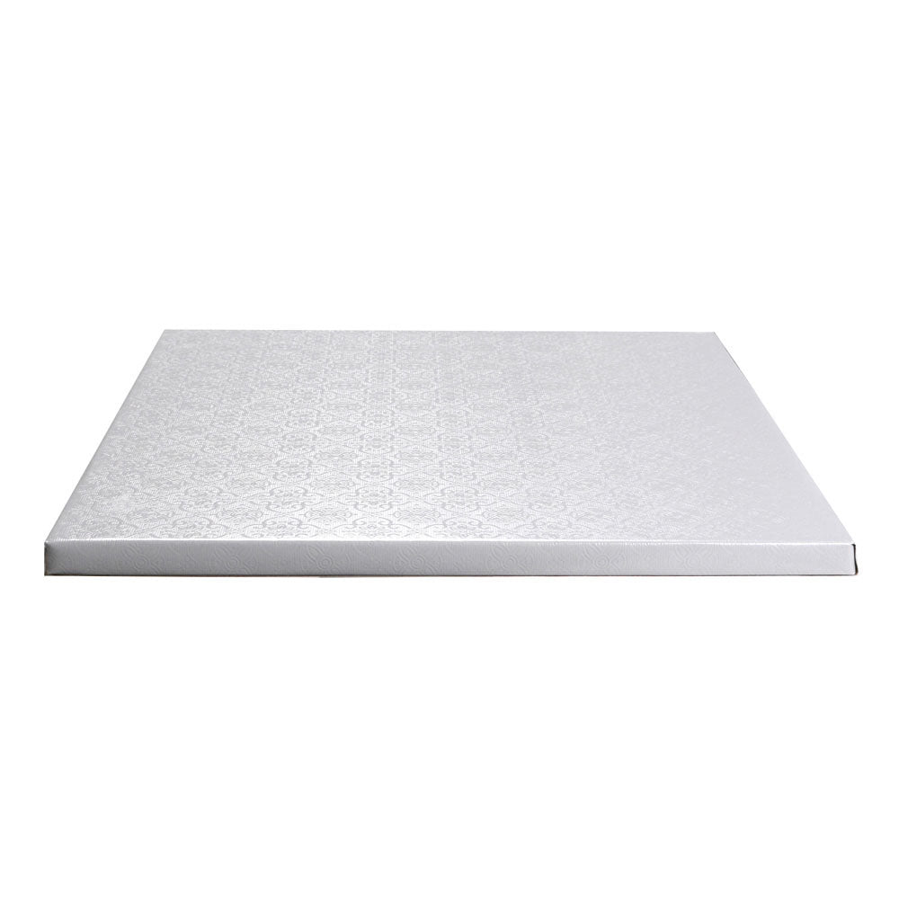 O'Creme Square White Cake Drum Board, 20" x 1/2" - Pack of 5