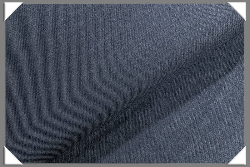 Steel Vegan Sharkskin Polyester Fabric - Suiting, Steel Gray, 60" Width (1 Yard)