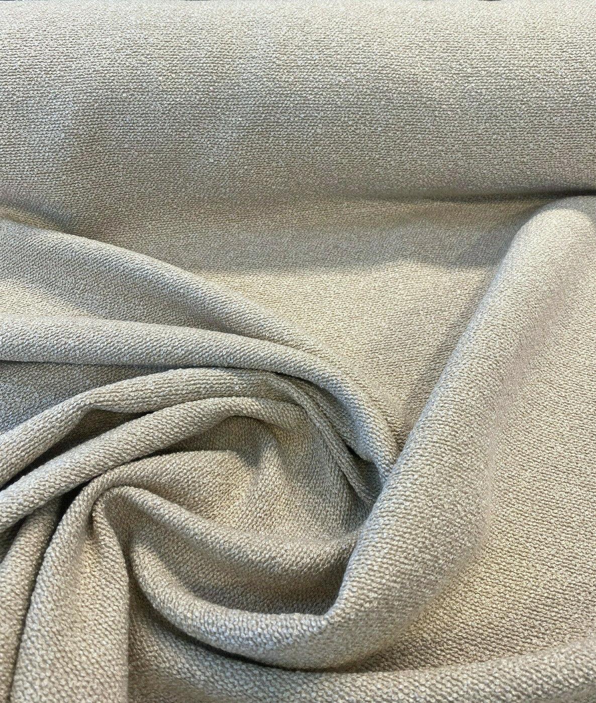 Sunbrella Outdoor Boucle Twist Acrylic Fabric - Tan Boucle Texture, 54" Width (1 Yard)