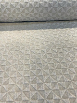 Macon Sand Soft Raised Chenille Fabric - Taupe Mini Diamond, 56" Width (1 Yard)