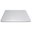 O'Creme White Scalloped Square Cake Board, 16" - Pack of 10