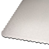 O'Creme White Scalloped Square Cake Board, 16" - Pack of 10