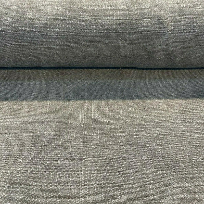 Belgian Linen Drifter Linen Fabric - Vintage Gray, Shabby Chic, 56" Width (By The Yard)