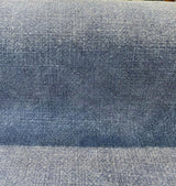 Belgian Linen Drifter Blue Baltic Linen Fabric - Baltic Blue, Shabby Chic, 56" Width (1 Yard)
