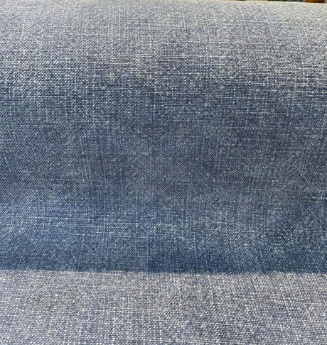 Belgian Linen Drifter Blue Baltic Linen Fabric - Baltic Blue, Shabby Chic, 56" Width (1 Yard)