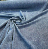Belgian Linen Drifter Blue Baltic Linen Fabric - Baltic Blue, Shabby Chic, 56" Width (1 Yard)